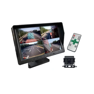 【路易視】QX5 10吋螢幕一體機 四路全景監控 行車視野輔助系統 行車紀錄器