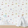 【ANTIAN】2入組 3D立體布紋兒童房自粘牆貼 家用防水防潮黏貼式墻壁貼 50*1000cm