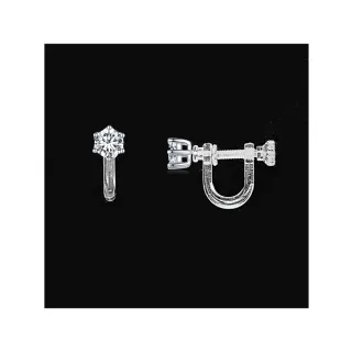 【Luster】年貨節!30分 D/VS  培育鑽  耳夾 鑽石耳環(培育鑽石X2總重0.60克拉)
