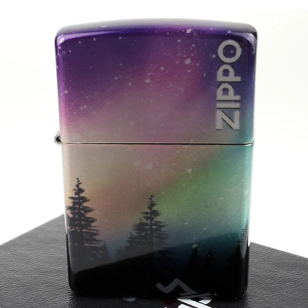 【Zippo】美系~Colorful Sky-極光星空圖案-540融合工法打火機