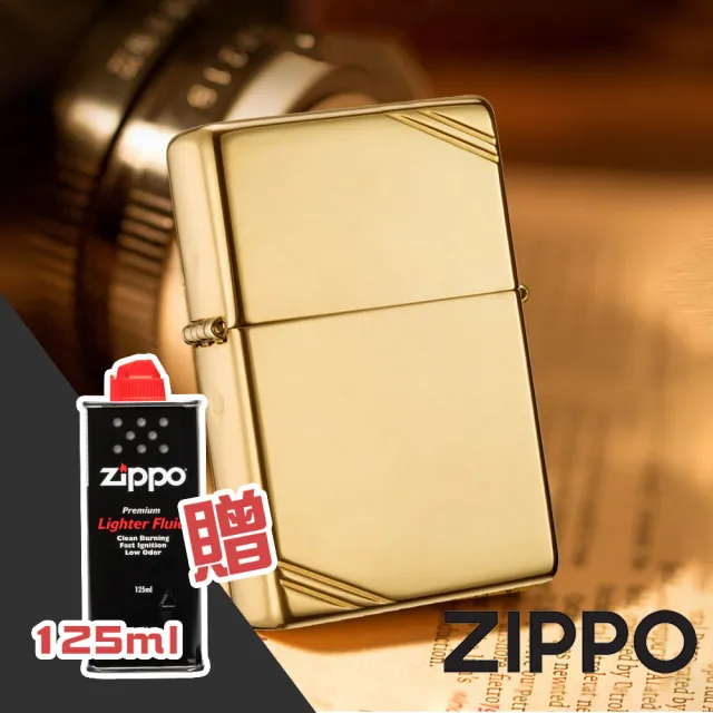 【Zippo】OUTLET商品-古典銅鏡面切角防風打火機(表面水痕 實際狀況詢問確認後再下單)