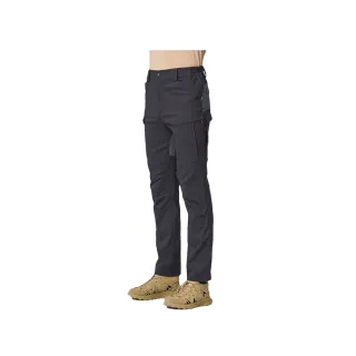 【Wildland 荒野】男彈性抗UV多袋拼接工裝褲-S-2L-印黑色-0B21316-165(男裝/褲子/運動褲/直筒褲)