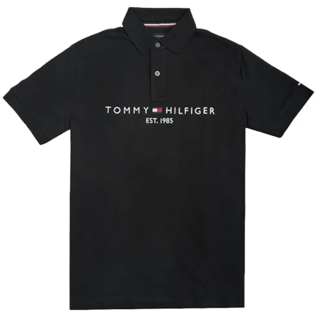 【Tommy Hilfiger】胸口小刺繡LOGO 素面 POLO衫 1985  正常版型(平輸品)