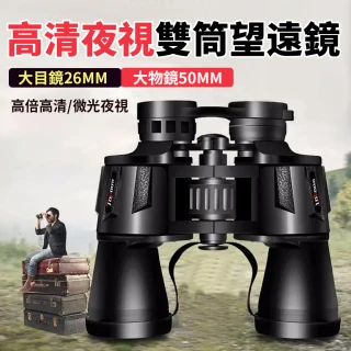 【YOLU】戶外超高清大鏡雙筒望遠鏡 20×50 高倍微光夜視望遠鏡 便攜演唱會望遠鏡(露營/觀鳥/登山 交換禮物)