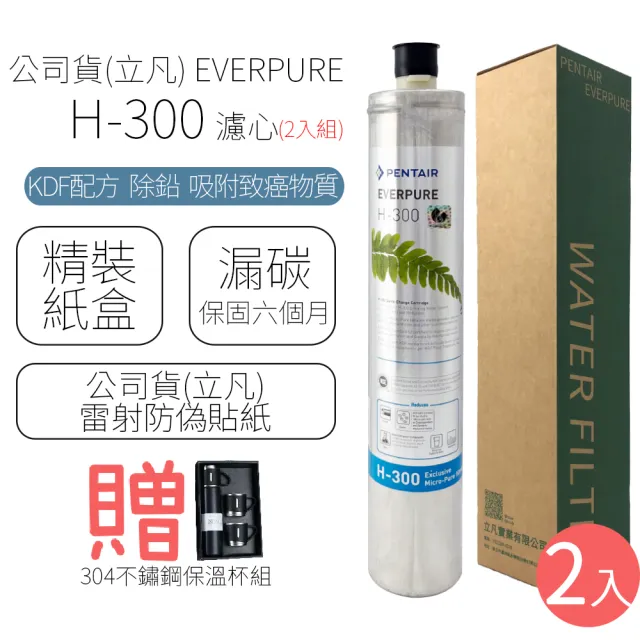 【EVERPURE】濾心 H-300 / H300(2入組)