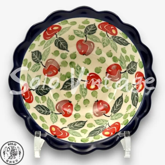 【SOLO 波蘭陶】波蘭製 CA 波蘭陶 18CM 花瓣碗 薄荷蘋果系列 CERAMIKA ARTYSTYCZNA