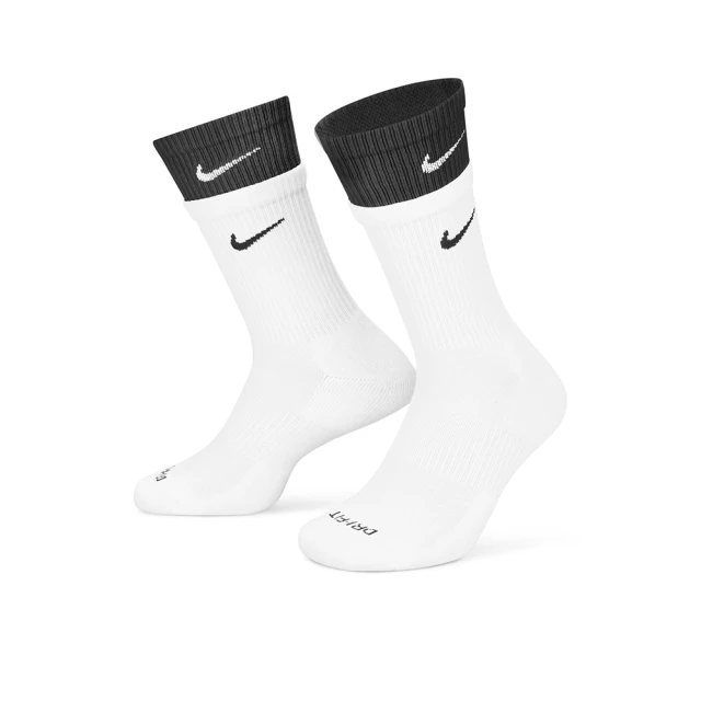 NIKE 耐吉 4組一套 U NK ED PLS CSH CRW 144 DBL 襪子 中筒襪 運動 籃球襪 黑白(DD2795-104)