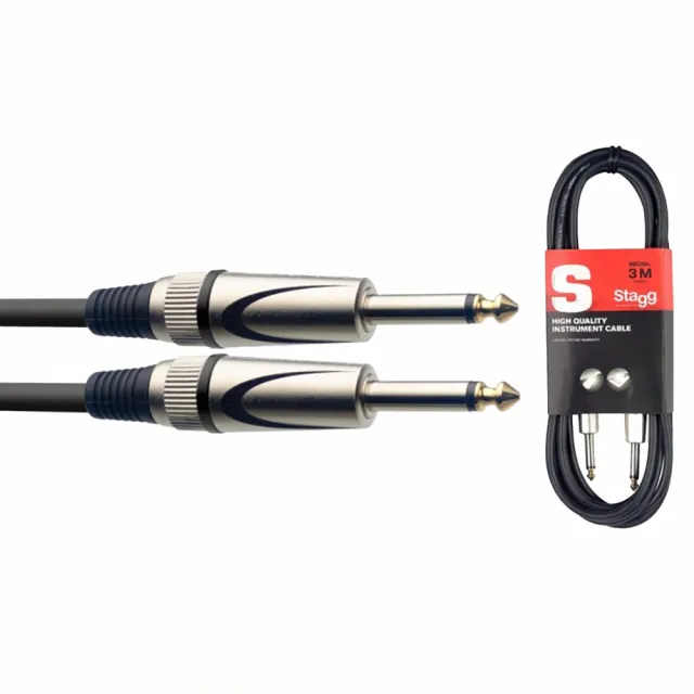 【STAGG 史提格】SGC3DL S系列 3M 防撞樂器導線(公司貨保證)