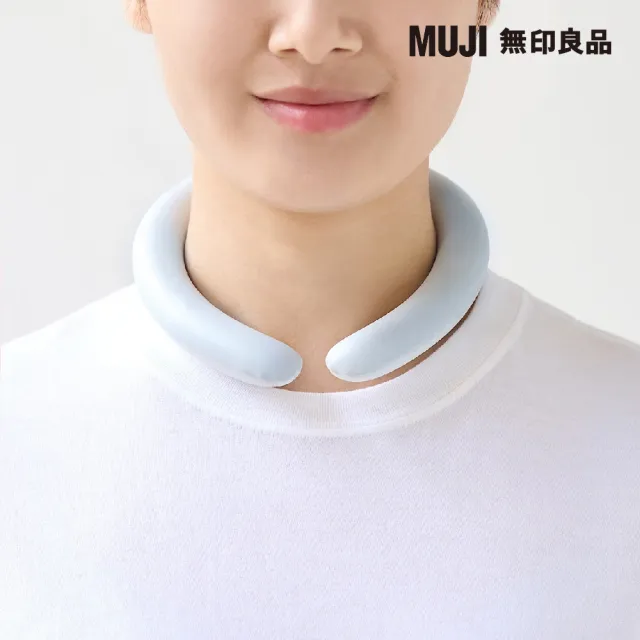 【MUJI 無印良品】涼感頸圈/中/藍