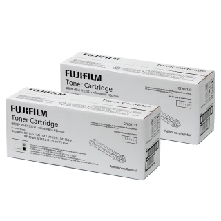 【FUJIFILM 富士軟片】二入組★CT202137 原廠原裝 黑色碳粉匣組(1000張x2/黑白115系列)