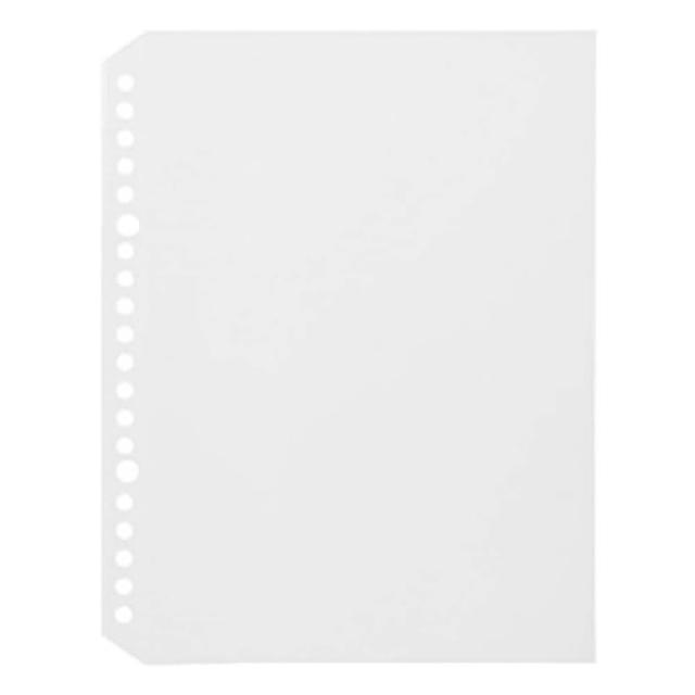 【MUJI 無印良品】補充用透明袋/A5.20孔.10入