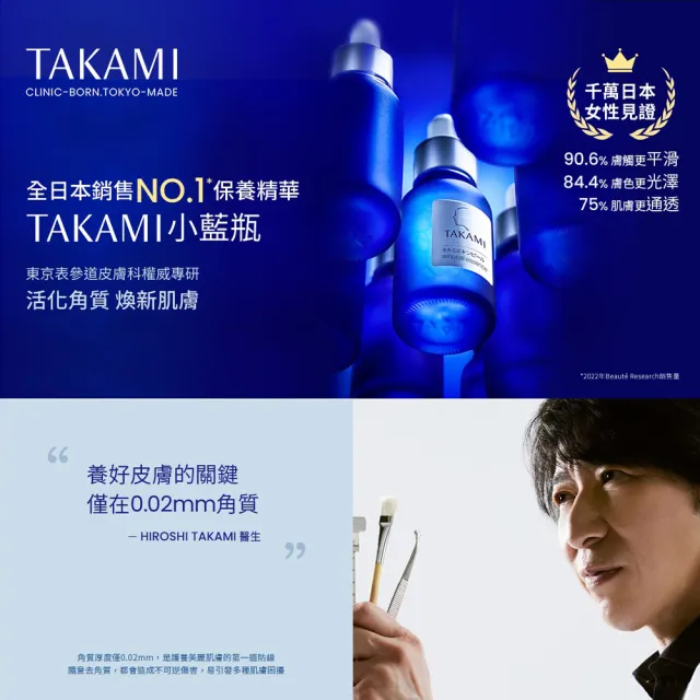 【TAKAMI】官方直營 角質道小藍瓶 60ml(霸容量)