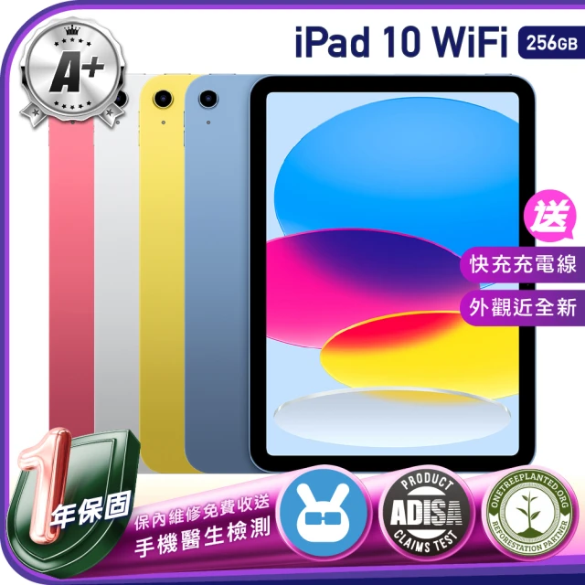 Apple A+級福利品 iPad 10 2022年(10.9吋/WiFi/256GB)