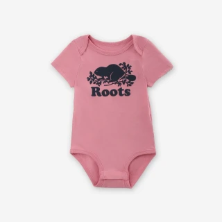 【Roots】Roots 嬰兒-COOPER BEAVER 包屁衣(粉紅色)
