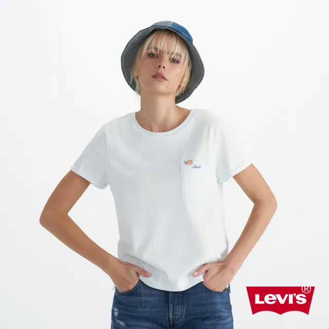 【LEVIS 官方旗艦】女款 短袖 舒適短T 女生Tee恤  人氣新品 0019J-0001
