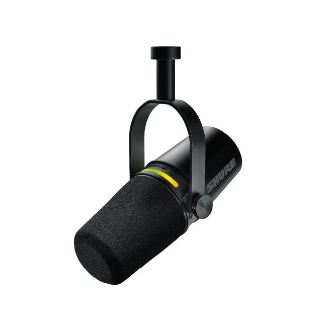 【SHURE】MV7+ Podcast USB/XLR雙輸出動圈麥克風-黑(鍵寧公司貨)