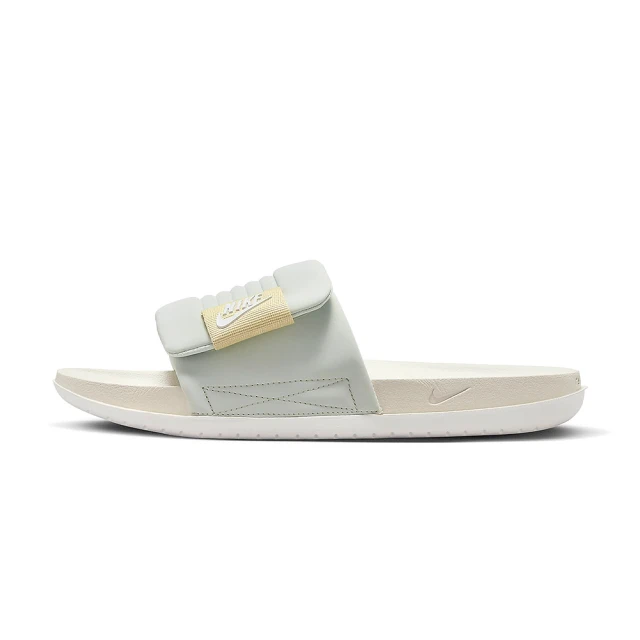 NIKE 耐吉NIKE 耐吉 Offcourt Adjust Slide 男鞋 淺灰綠色 休閒 舒適 魔鬼氈 拖鞋 DQ9624-003