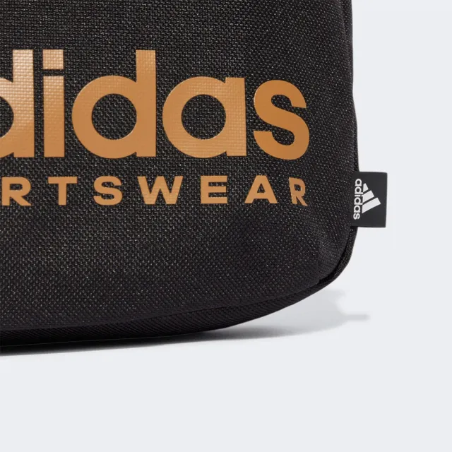 【adidas 愛迪達】斜背包(JE6706 肩背包 黑)