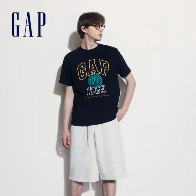 【GAP】男女裝 Logo印花純棉圓領短袖T恤-多款任選(465583&465443&465261)