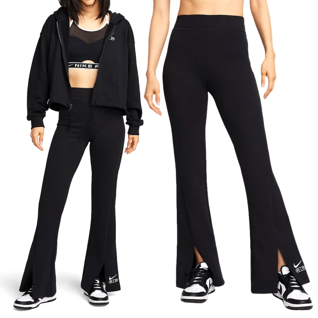 NIKE 耐吉 NSW Air HR Tight 女款 黑色 開衩褲腳 高腰 運動 瑜珈 緊身褲 FN1892-010