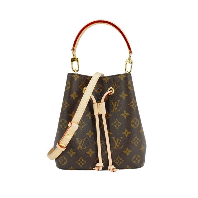【Louis Vuitton 路易威登】Neonoe BB 帆布束口手提斜背水桶包(M46581-咖)
