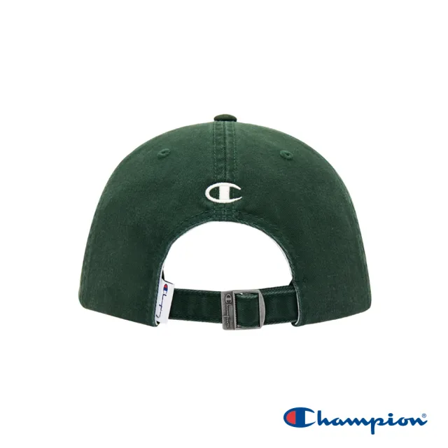 【Champion】官方直營-刺繡LOGO拚色棒球帽(綠米色)