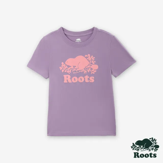 【Roots】Roots 大童-COOPER BEAVER 短袖T恤(紫色)
