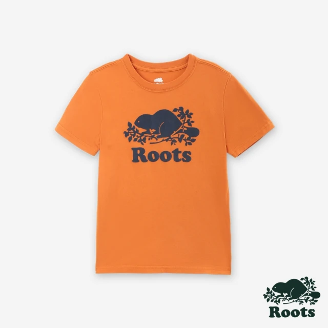 Roots Roots 大童-COOPER 長袖T恤(粉紅色