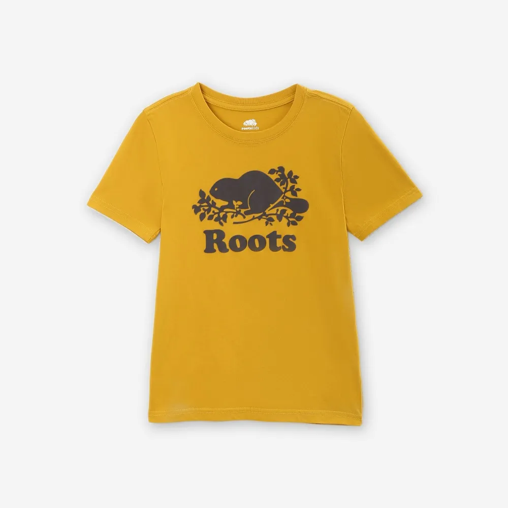 【Roots】Roots 大童-COOPER BEAVER 短袖T恤(金棕色)