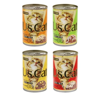 【Seeds 聖萊西】Us Cat 愛貓餐罐 400g*12罐組(貓罐 副食)
