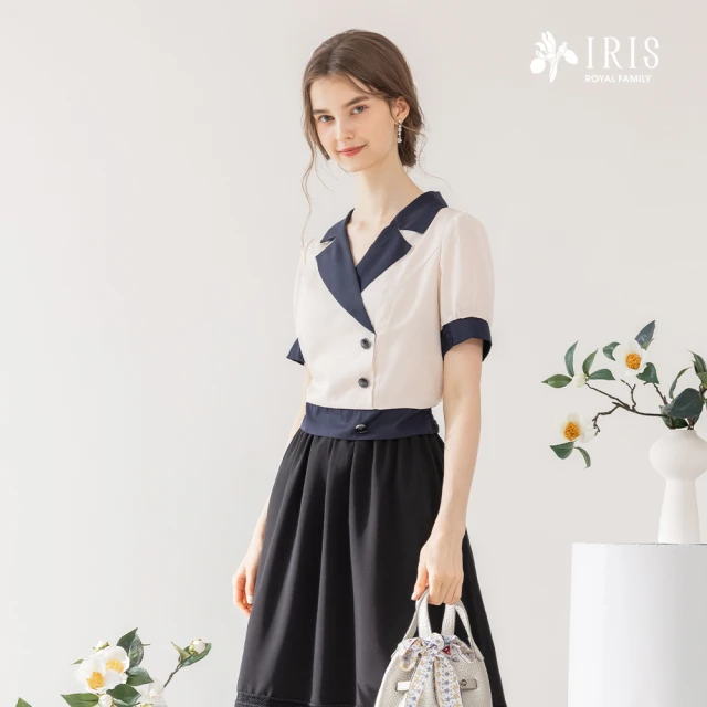 Iris Girls 艾莉詩 輕甜格調雪紡上衣-2色(411