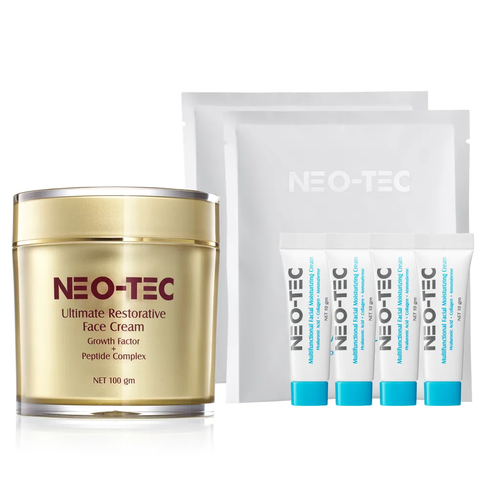 【NEO-TEC】多元賦活因子精華霜100gm(加贈 膠原乳霜10gmX4+面膜X2)