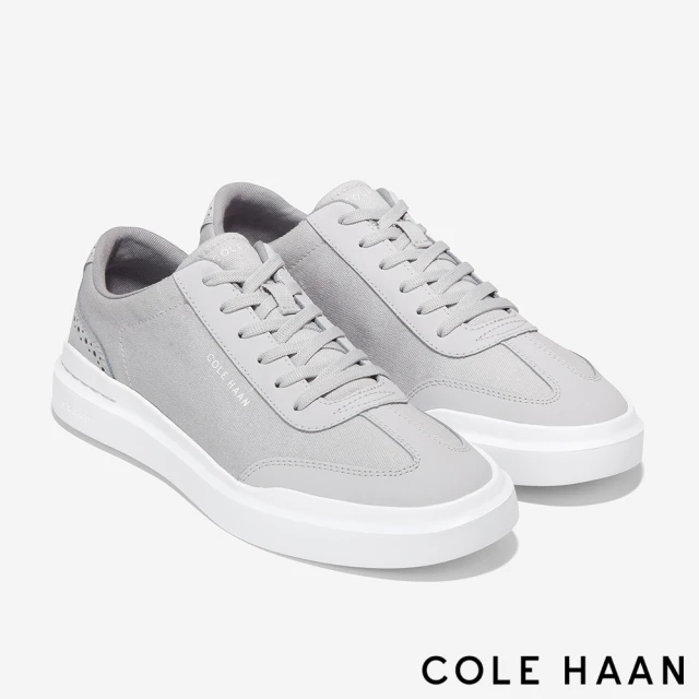 Cole Haan GP RALLY CANVAS T-TOE SNEAKER 帆布休閒運動男鞋(灰白-C36747)