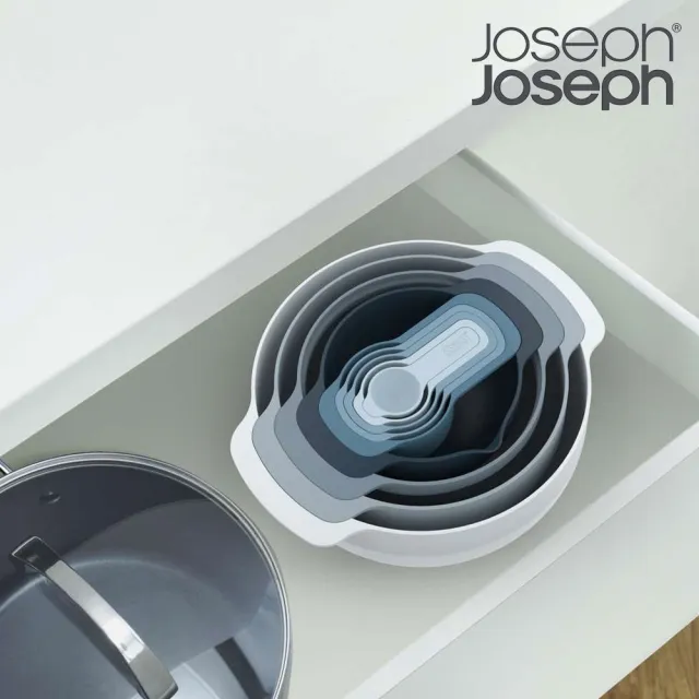 【Joseph Joseph】Nest系列 多功能攪拌量測盆9件組(繽紛/天空藍)