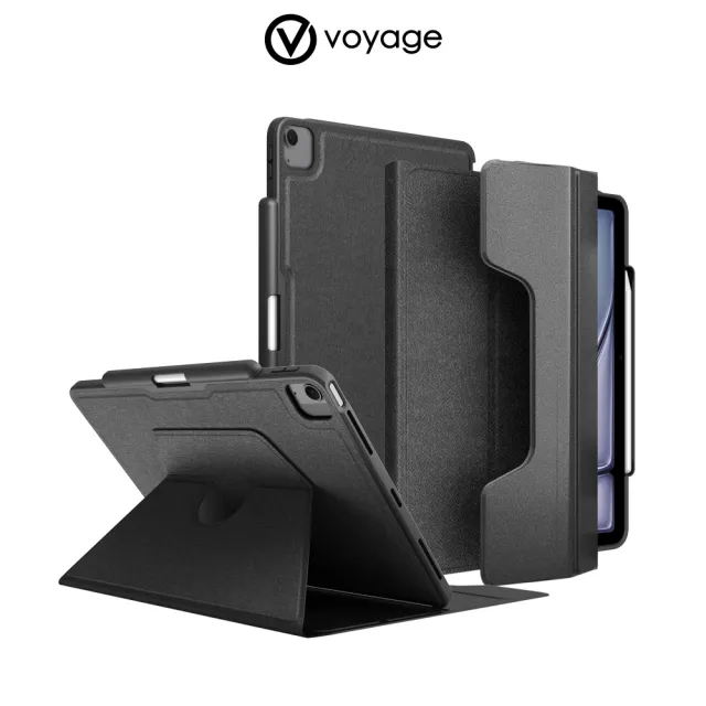 【VOYAGE】iPad Air 13吋 M2 2024 磁吸式保護套 CoverMate Deluxe(七種使用模式任你調整！)