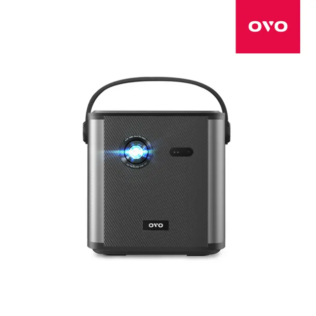 【OVO】  1080P高畫質便攜智慧投影機(U8) 1500流明 32G大容量 內建電池 5W+5W立體聲 娛樂/露營/戶外/商用/