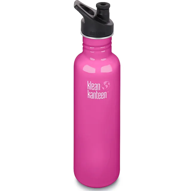 【Klean Kanteen】經典不鏽鋼冷水杯(800ml 附運動帽防塵罩)