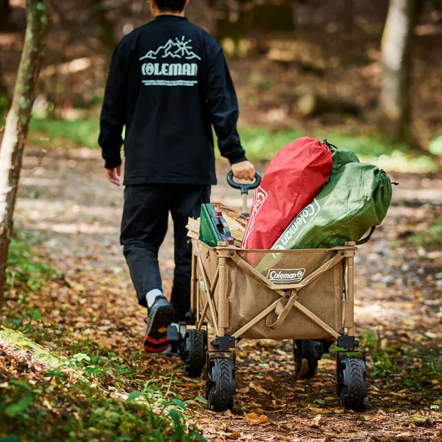 【Coleman】MAX四輪拖車 / OUTDOOR WAGON MAX / CM-85865(露營推車 拖車 手推車 摺疊拖車)