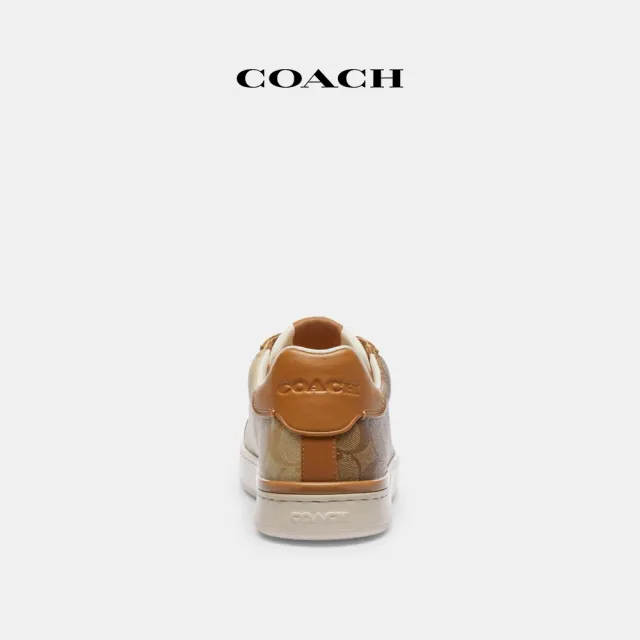 【COACH蔻馳官方直營】CLIP經典Logo低筒運動鞋-卡其色/淺卡其色(CR898)