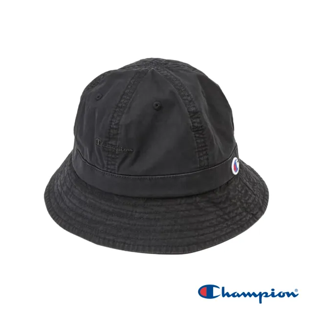 【Champion】官方直營-貼布繡LOGO水洗漁夫帽(黑色)