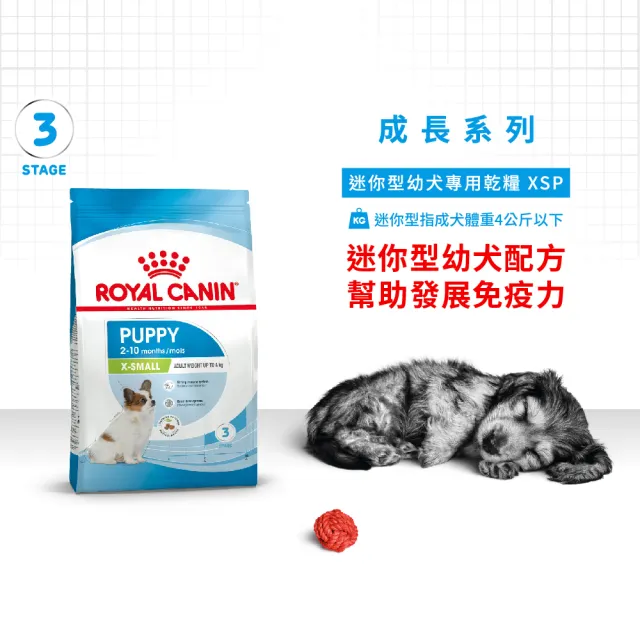 【ROYAL 法國皇家】迷你型幼犬專用飼料 XSP 1.5KG(小顆粒 狗乾糧 狗飼料 便便漂亮 益生元)