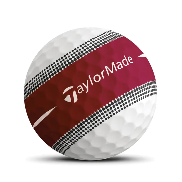 【TaylorMade】Tour Response Stripe Golf Balls 高爾夫球(Multi-4色組合裝｜3層球｜一盒12顆)