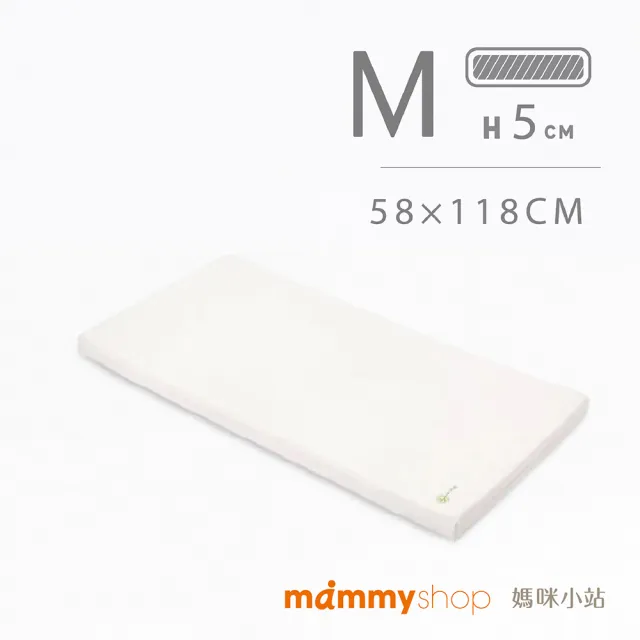 【mammyshop 媽咪小站】VE系列-嬰兒護脊床墊M號 厚5cm(水洗日曬/抗菌防螨/守護脊椎/新生寶寶推薦)