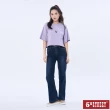 【5th STREET】女裝寬版動物窺腳繡花短袖T恤-紫色