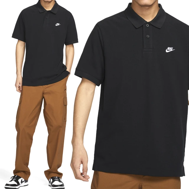 NIKE 耐吉 Club 男款 黑色 休閒 日常 上衣 運動 POLO POLO衫 短袖 FN3895-010