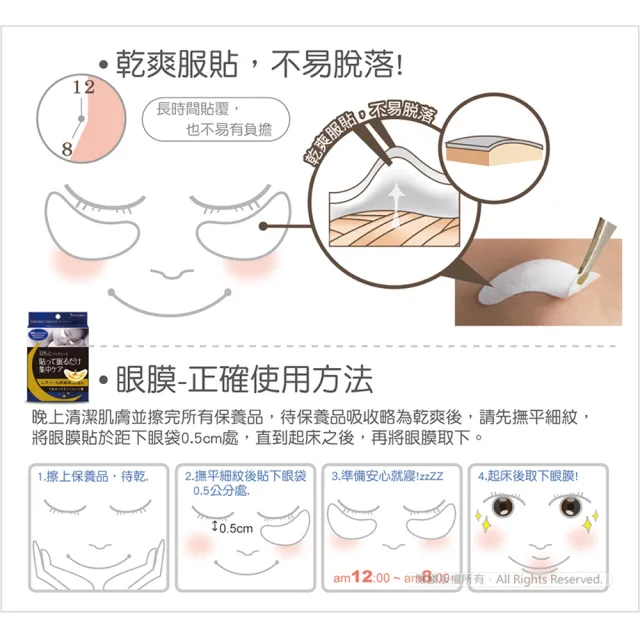 【森下仁丹】整晚貼-明眸亮顏組(眼膜1盒＋微笑膜3盒-20對入)