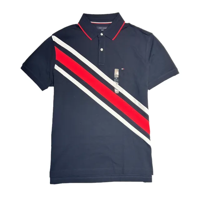 【Tommy Hilfiger】男女款 經典刺繡LOGO POLO衫 素面 滾邊(平輸品)