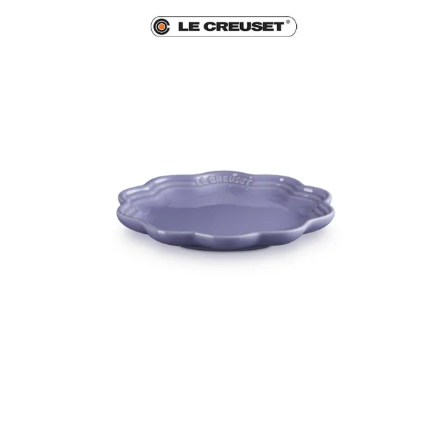 【Le Creuset】瓷器蕾絲花邊盤 18cm(薰衣草)