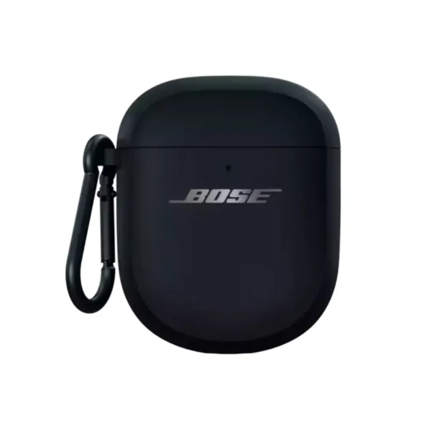 【BOSE】QuietComfort 消噪耳塞 矽膠無線充電盒保護套 黑色(通用 II / Ultra)