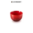 【Le Creuset】瓷器花蕾系列餐碗11cm(櫻桃紅/杏桃黃/湖水綠/銀灰藍 4色選1)